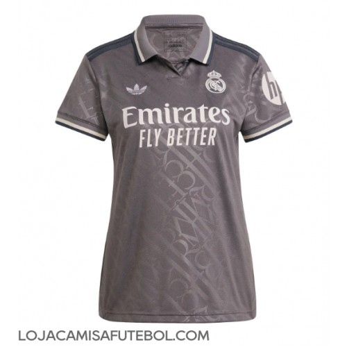 Camisa de Futebol Real Madrid Equipamento Alternativo Mulheres 2024-25 Manga Curta